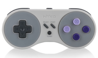 Mini Super Nintendo : une manette sans-fil dévoilée par le fabricant Nyko. Si pour l'instant il est pratiquement impossible de trouver une Mini Super Nintendo en précommande