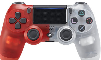 PS4 : les DualShock 4 translucides Crystal et Red Crytal sont en vente