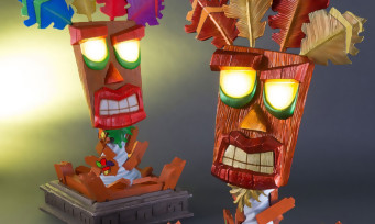 Crash Bandicoot : trois splendides statuettes de Aku Aku signées First 4 Figures. Après avoir réalisé une statue de Crash Bandicoot lors de la sortie du jeu sur PS4