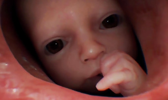 Death Stranding : un bébé dans la bouche de Norman Reedus